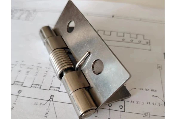 Mirror Brushed Easy To Install Spring Hinge