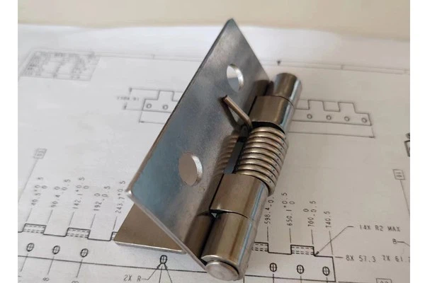 Mirror Brushed Easy To Install Spring Hinge